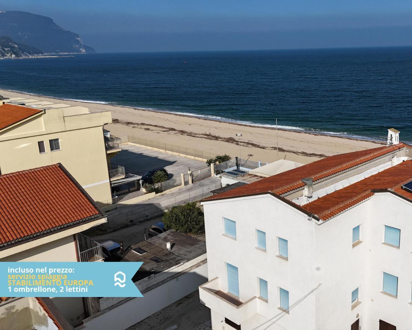 Rs322 - Marcelli, Bilocale Fronte Mare Con Spiaggia Inclusa Exterior photo